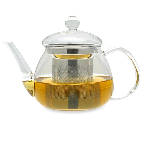 Adagio teas 17-Ounce Petit Glass Teapot with Stainless Steel Infuser