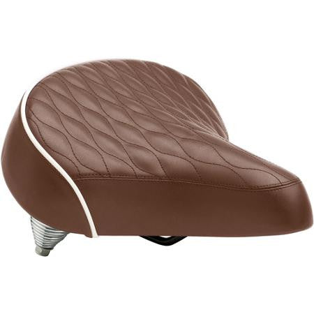 Schwinn Quilted Spring Bike Seat, Brown